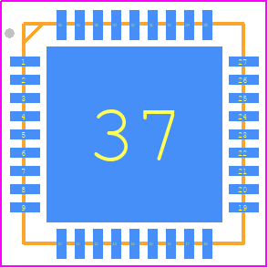 SGM41299CXTQR36G/TR - SGMICRO PCB footprint - Quad Flat No-Lead - Quad Flat No-Lead - TQFN-6×6-36L