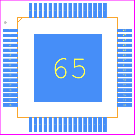 SGM90516XTFF64G/TR - SGMICRO PCB footprint - Quad Flat Packages - Quad Flat Packages - TQFP-10×10-64L (Exposed Pad)