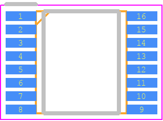 74AHC123XTS16G - SGMICRO PCB footprint - Small Outline Packages - Small Outline Packages - TSSOP-16