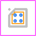SGM8193A0XG/TR - SGMICRO PCB footprint - BGA - BGA - WLCSP-1×1-4B