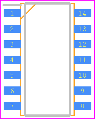 TA75902FB - Toshiba PCB footprint - Small Outline Packages - Small Outline Packages - SOP14-P-225-1.27B