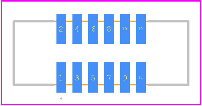 A1276WV-N-S-2x6P - CJT PCB footprint - Other - Other - A1276WV-N-S-2x6P-3
