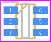 ETA1471FT2G - ETA Solutions PCB footprint - SOT23 (6-Pin) - SOT23 (6-Pin) - FCTSOT23-6....