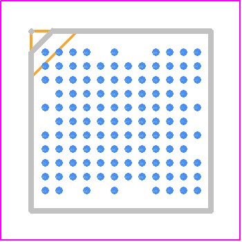 ADMV1455BBCZ - Analog Devices PCB footprint - BGA - BGA - BC-120-4