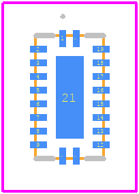 SN74LV8T244RKSR - Texas Instruments PCB footprint - Other - Other - RKS0020A_2026