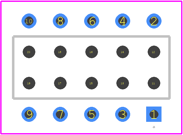 BCS-105-L-D-PE - SAMTEC PCB footprint - Other - Other - BCS-105-L-D-PE-1