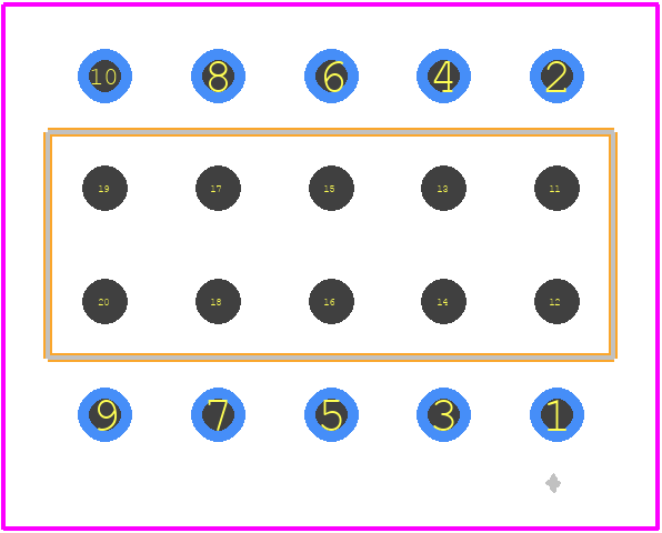 BCS-105-L-D-PE-BE - SAMTEC PCB footprint - Other - Other - BCS-105-L-D-PE-BE-3