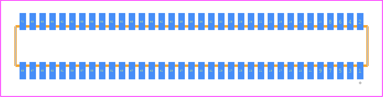 CLE-135-01-G-DV - SAMTEC PCB footprint - Other - Other - CLE-135-01-X-DV
