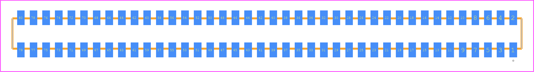 CLP-140-02-L-D - SAMTEC PCB footprint - Other - Other - CLP-140-02-XXX-D