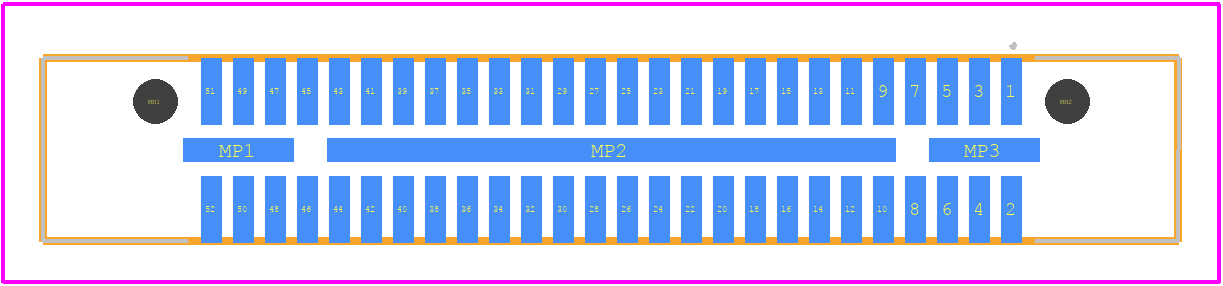 QRF8-026-07.0-L-D-A - SAMTEC PCB footprint - Other - Other - QRF8-026-07.0-L-D-A-2