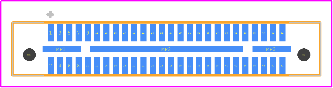 QRM8-026-07.0-L-D-A - SAMTEC PCB footprint - Other - Other - QRM8-026-07.0-L-D-A-2