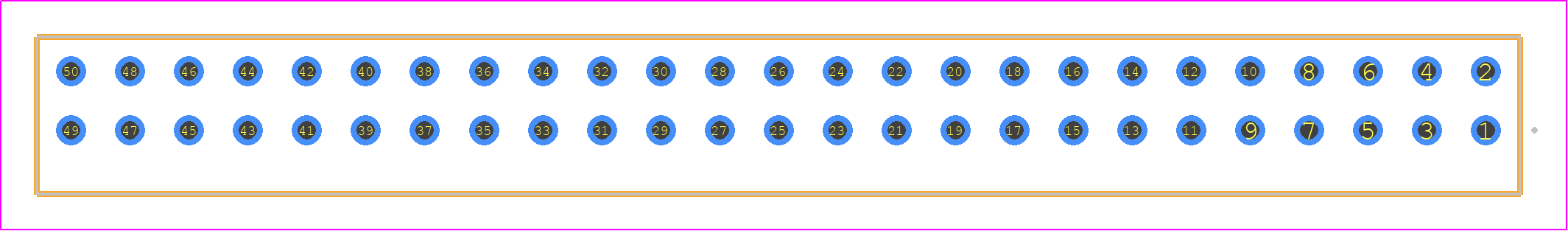 S2M-125-01-L-D - SAMTEC PCB footprint - Other - Other - S2M-125-01-Y-D