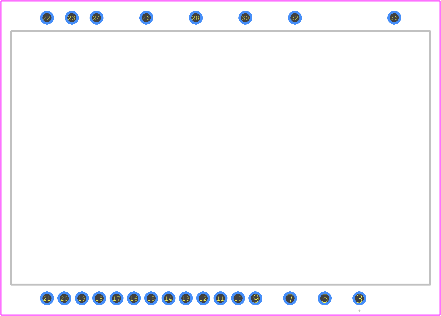 6MBP35XSD060-50-P - FUJI ELECTRIC PCB footprint - Other - Other - 36-Pin IPM