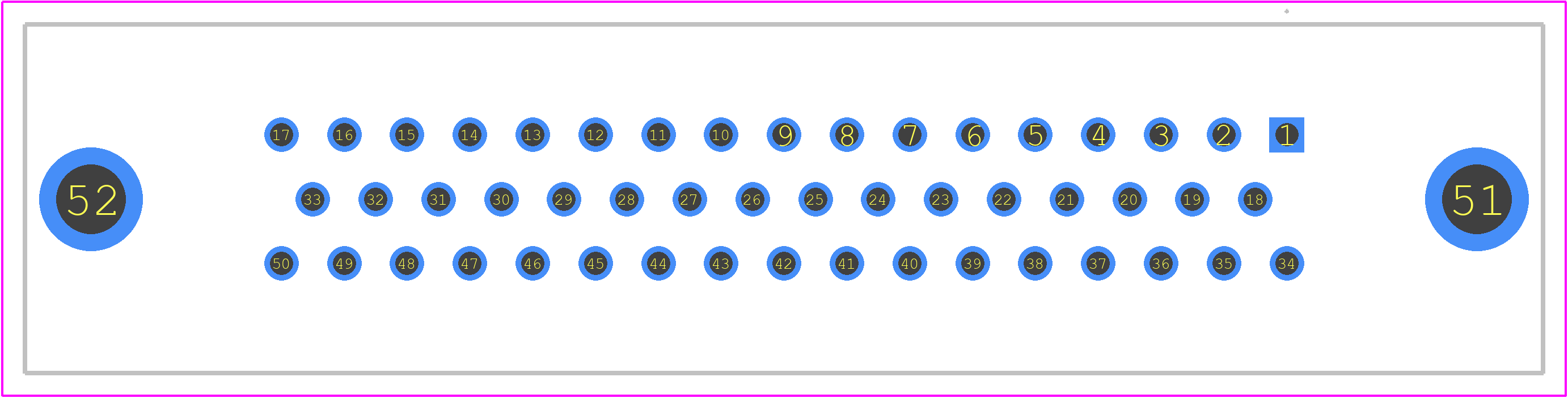 M24308/23-5F - Positronic PCB footprint - Other - Other - M24308/23-5F-3