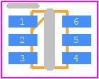 PMP4201Y-QX - Nexperia PCB footprint - SOT23 (6-Pin) - SOT23 (6-Pin) - .TSSOP6 (SOT363)......