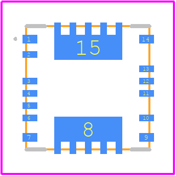 INA791AIDEKR - Texas Instruments PCB footprint - Other - Other -  DEK0015A
