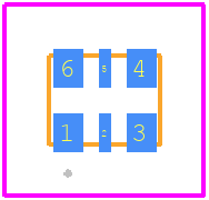 DSC1101DM2-016.0000 - Microchip PCB footprint - Other - Other - 6-Lead 2.5 mm x 2.0 mm VDFN_2026