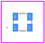 XL-1615RGBC-WS2812B-S - XINGLIGHT PCB footprint - Other - Other - 1.6x1.5x0.6mm