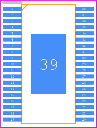 NCV78935PA0R2G - onsemi PCB footprint - Small Outline Packages - Small Outline Packages - TSSOP38 EP 9.7x4.4 CASE 137AB ISSUE O