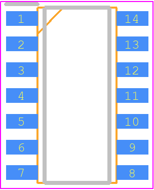 COS8054SOP - Cosine PCB footprint - Small Outline Packages - Small Outline Packages - SOP14