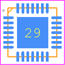 ns4358 - Shenzen ChipSource PCB footprint - Quad Flat No-Lead - Quad Flat No-Lead - 28L-TQFN