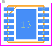 XC9714A7586R-G - Torex PCB footprint - Small Outline No-lead - Small Outline No-lead - DFN3030-12A