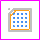 MAX17271ENE+ - Analog Devices PCB footprint - BGA - BGA - 4 x 4 bump, 0.4mm Pitch WLP....