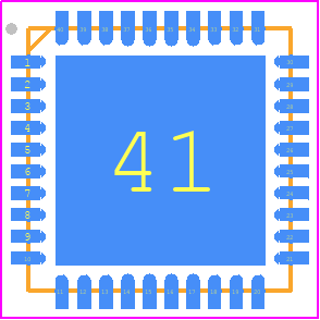 CC2745R74E0WRHARQ1 - Texas Instruments PCB footprint - Quad Flat No-Lead - Quad Flat No-Lead - RHA0040T