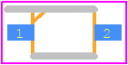 BAT43WS-HE3-18 - Vishay PCB footprint - Small Outline Diode Flat Lead - Small Outline Diode Flat Lead - SOD323