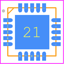 C8051F530A-IM - Silicon Labs PCB footprint - Quad Flat No-Lead - Quad Flat No-Lead - QFN-20_