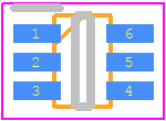 NSCSA213A-Q1SCAR - NOVOSENSE PCB footprint - SOT23 (6-Pin) - SOT23 (6-Pin) - SC70-6
