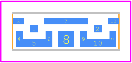 MTB1060A - CTS PCB footprint - Other - Other - 9.0 x 2.7 × 3.1 mm