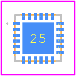PE42446 - Peregrine Semiconductor PCB footprint - Other - Other - 24-lead 4×4 mm LGA_2026