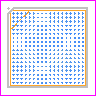 MIMXRT798SGFOB - NXP PCB footprint - BGA - BGA - SOT2212-1