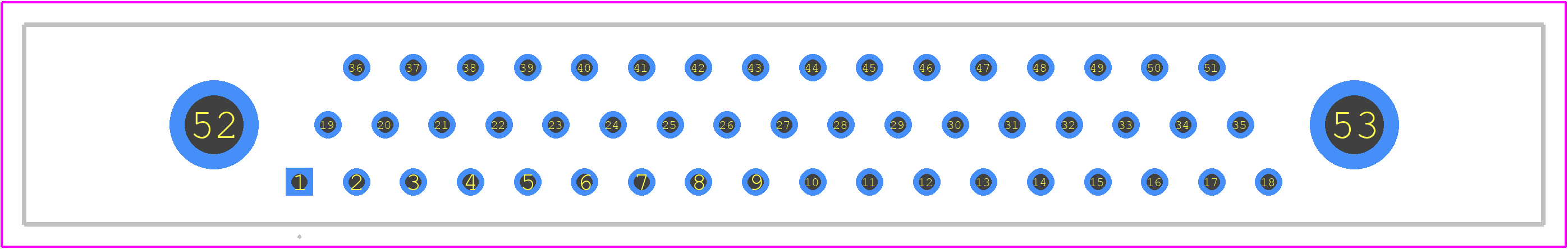096523-0171 - ITT CANNON PCB footprint - Other - Other - 096523-0171-1