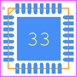 PCM6360QRTVRQ1 - Texas Instruments PCB footprint - Quad Flat No-Lead - Quad Flat No-Lead - RTV0032T