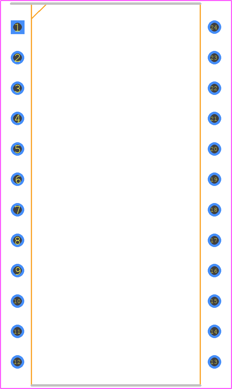 2530N - Signetics PCB footprint - Dual-In-Line Packages - Dual-In-Line Packages - DIP-24