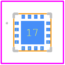 SKY66051-11 - Skyworks PCB footprint - Other - Other -  MCM, 16-pin