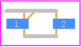 TSD12CDYFR - Texas Instruments PCB footprint - Small Outline Diode - Small Outline Diode - DYF0002A__