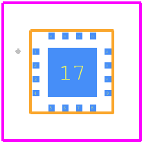 QPF4239TR13 - Qorvo PCB footprint - Other - Other - 16 Pad 3 x 3 mm Laminate Package