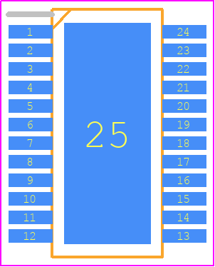 BTG70008A - Infineon PCB footprint - Small Outline Packages - Small Outline Packages - PG-TSDSO-24....
