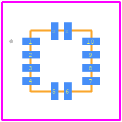 FXLS8961AFR1 - STMicroelectronics PCB footprint - Other - Other - SOT2197-1(SC)-2026