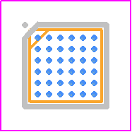 AD5706RBCBZ-RL7 - Analog Devices PCB footprint - BGA - BGA - 36-Ball Wafer Level Chip Scale Package (WLCSP) (CB-36-12)