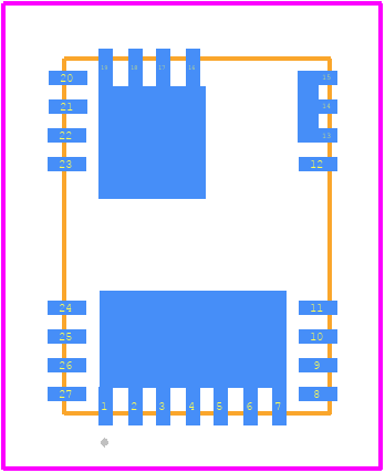 IGI60L1414B1MXUMA1 - Infineon PCB footprint - Other - Other - TFLGA-27-2 6x8
