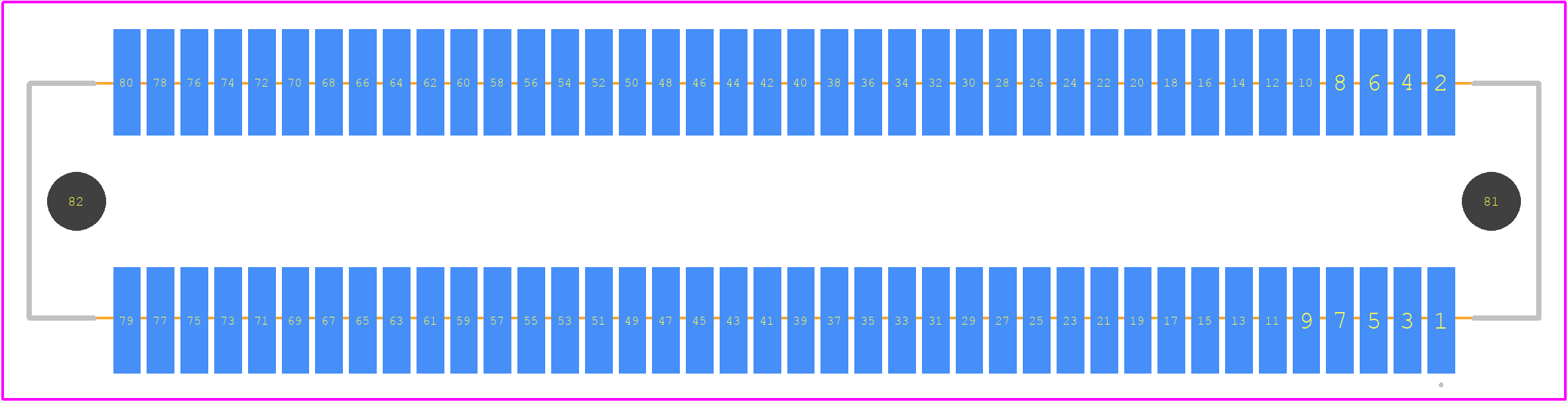 802-080-299-205 - EDAC PCB footprint - Other - Other - 802-080-299-205-1