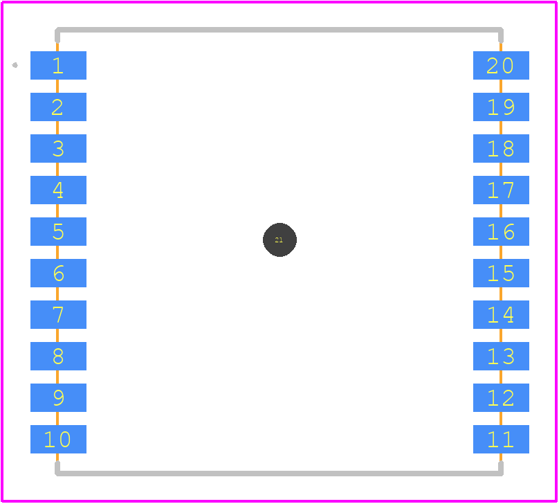 PA1616D - Adafruit PCB footprint - Other - Other - 16.0mm x 16.0mm x 6.4mm