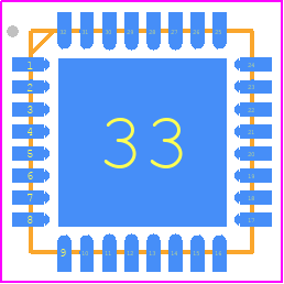 TB9104FTG - Toshiba PCB footprint - Quad Flat No-Lead - Quad Flat No-Lead - P-VQFN32-0505-0.50-009