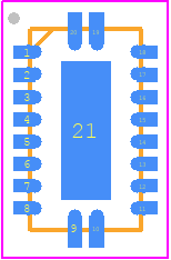 SN74LV8T7541RKSR - Texas Instruments PCB footprint - Quad Flat No-Lead - Quad Flat No-Lead - RKS0020A_2026