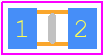 0603Y1000681KXT - Knowles PCB footprint - Capacitor Chip Non-polarised - Capacitor Chip Non-polarised - 0603