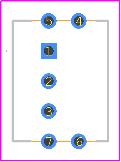 B18JB - NKK Switches PCB footprint - Other - Other - 10.16 X 8.0 X 19.4mm